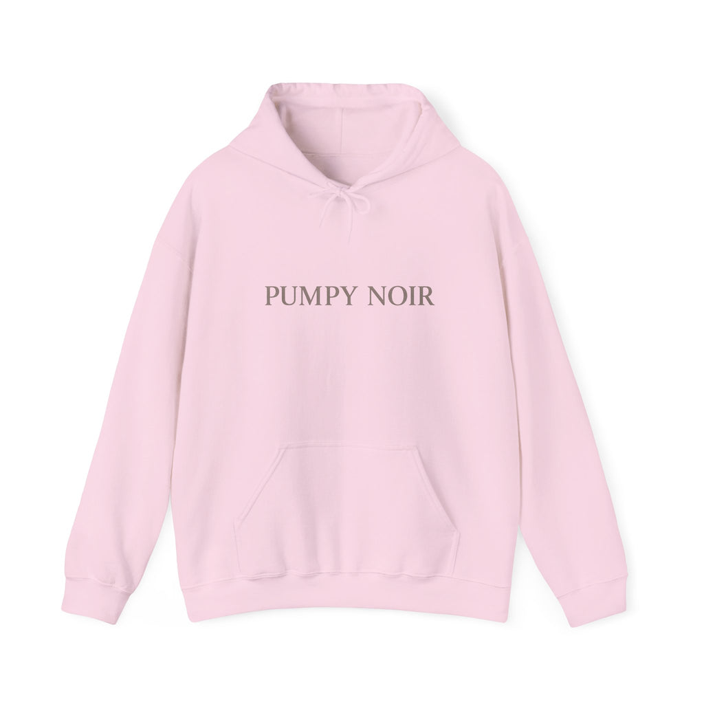 Pumpy Noir Hoodie — Minimal Pumpkin Aesthetic Fall Sweatshirt