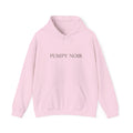 Pumpy Noir Hoodie — Minimal Pumpkin Aesthetic Fall Sweatshirt