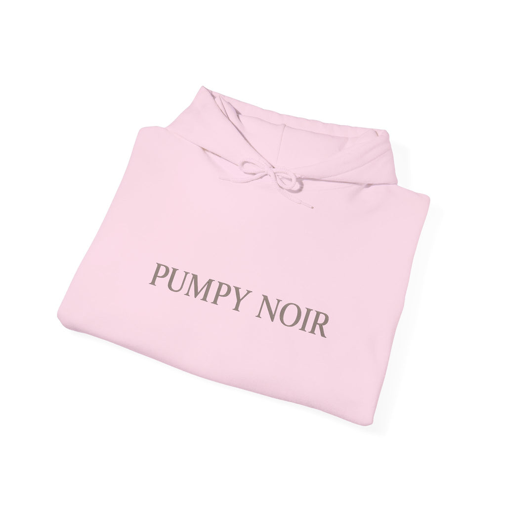Pumpy Noir Hoodie — Minimal Pumpkin Aesthetic Fall Sweatshirt